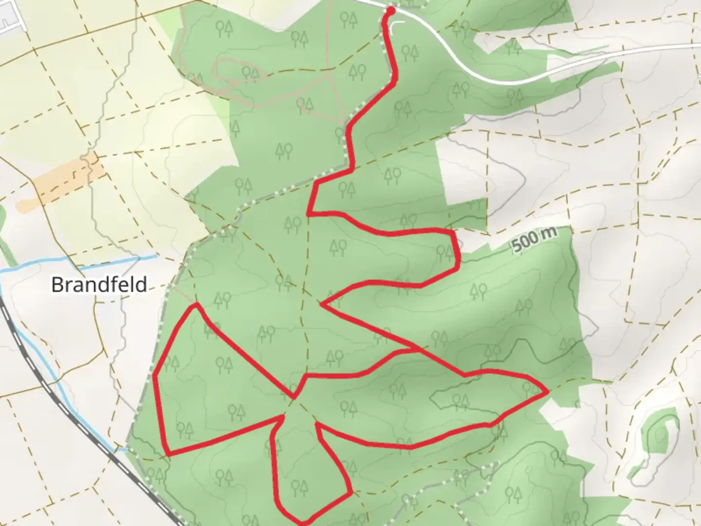 An image depicting the trail Tour 16 Schwarz and Blau and its surrounding area.