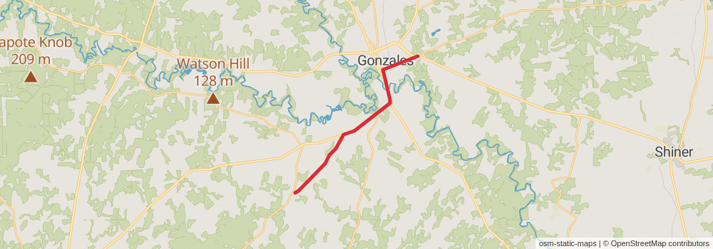 American Perimeter Trail - Texas Primary stage 71 Map