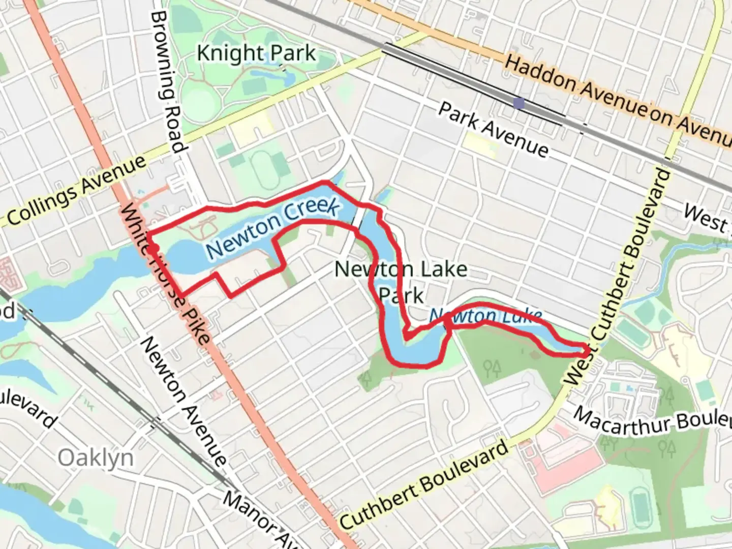 An image depicting the trail Newton Creek Loop and its surrounding area.