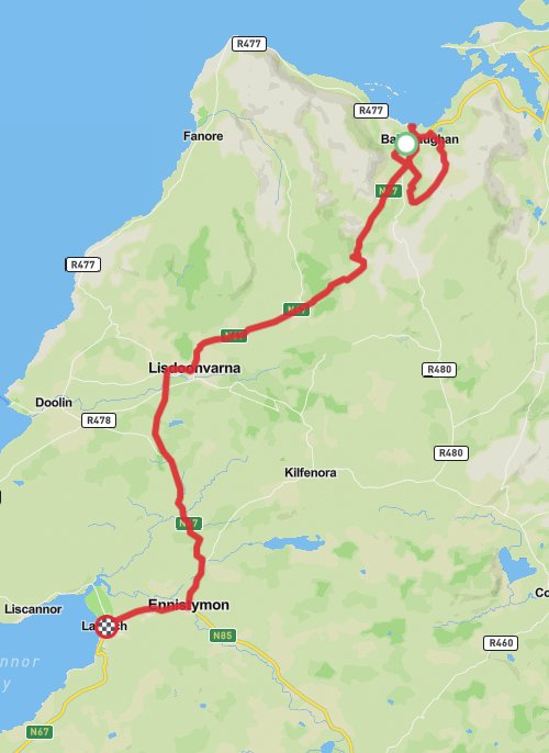 Hike on Ballyvaughan - Wood Loop mobile static map