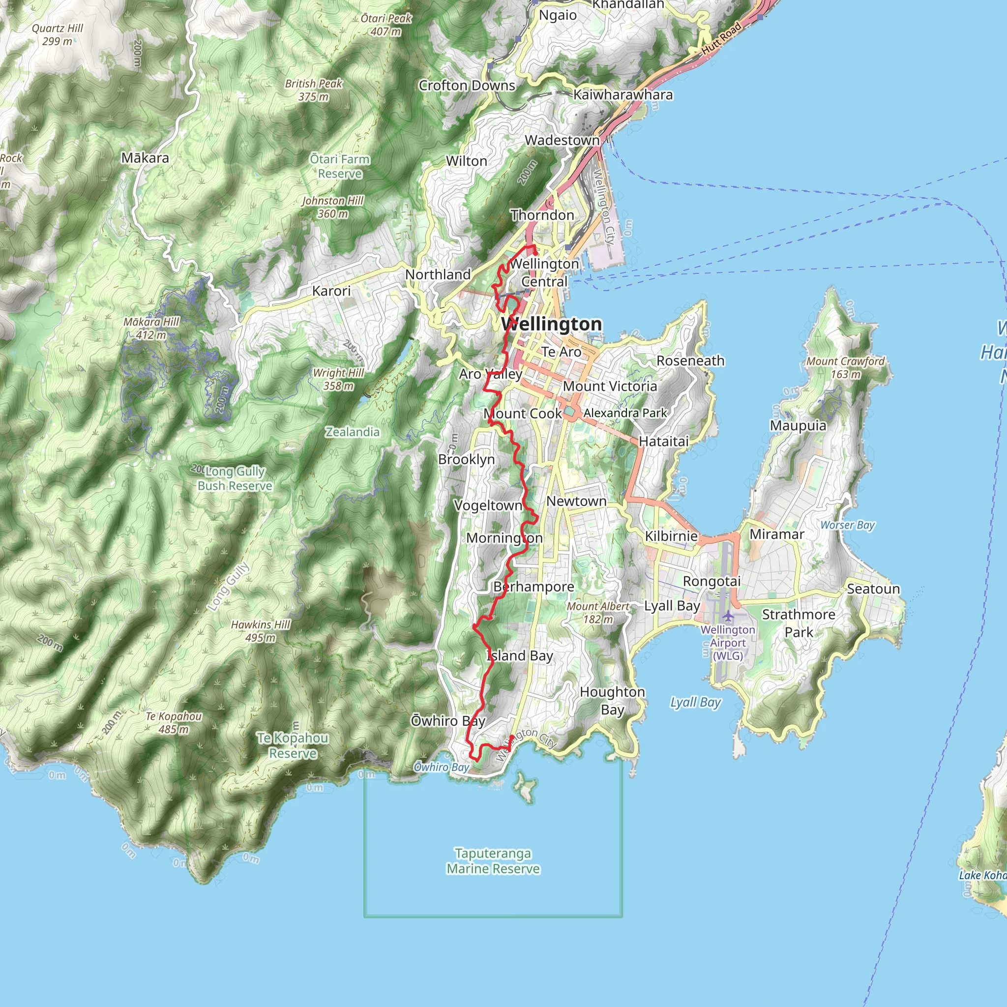 City to Sea Walkway mobile static map