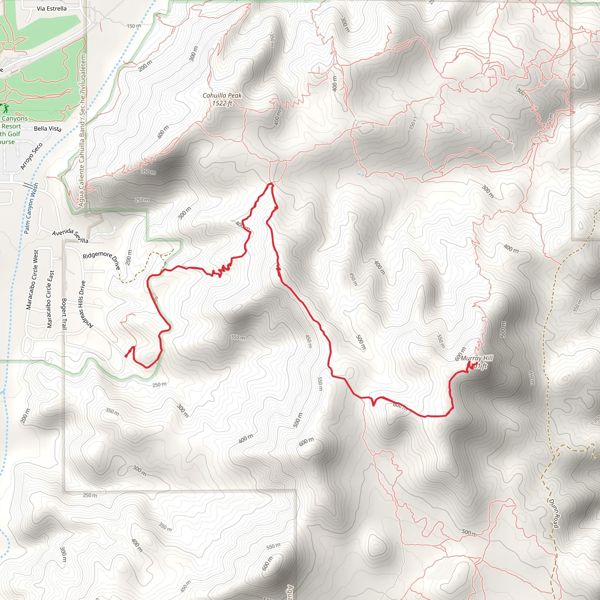 Murray Hill via Thielman Trial mobile static map