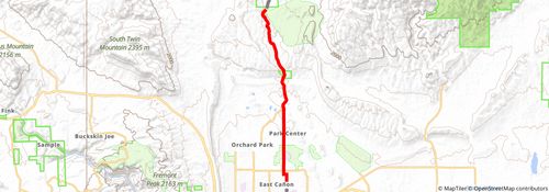 American Discovery Trail South Route stage 222 Map