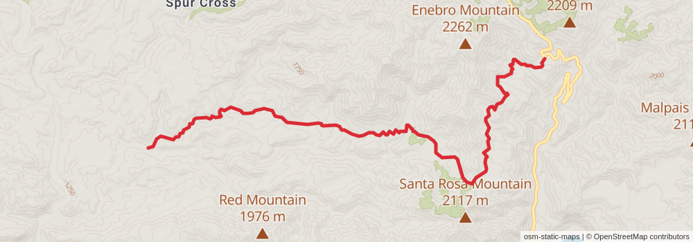 Grand Enchantment Trail stage 27 Map