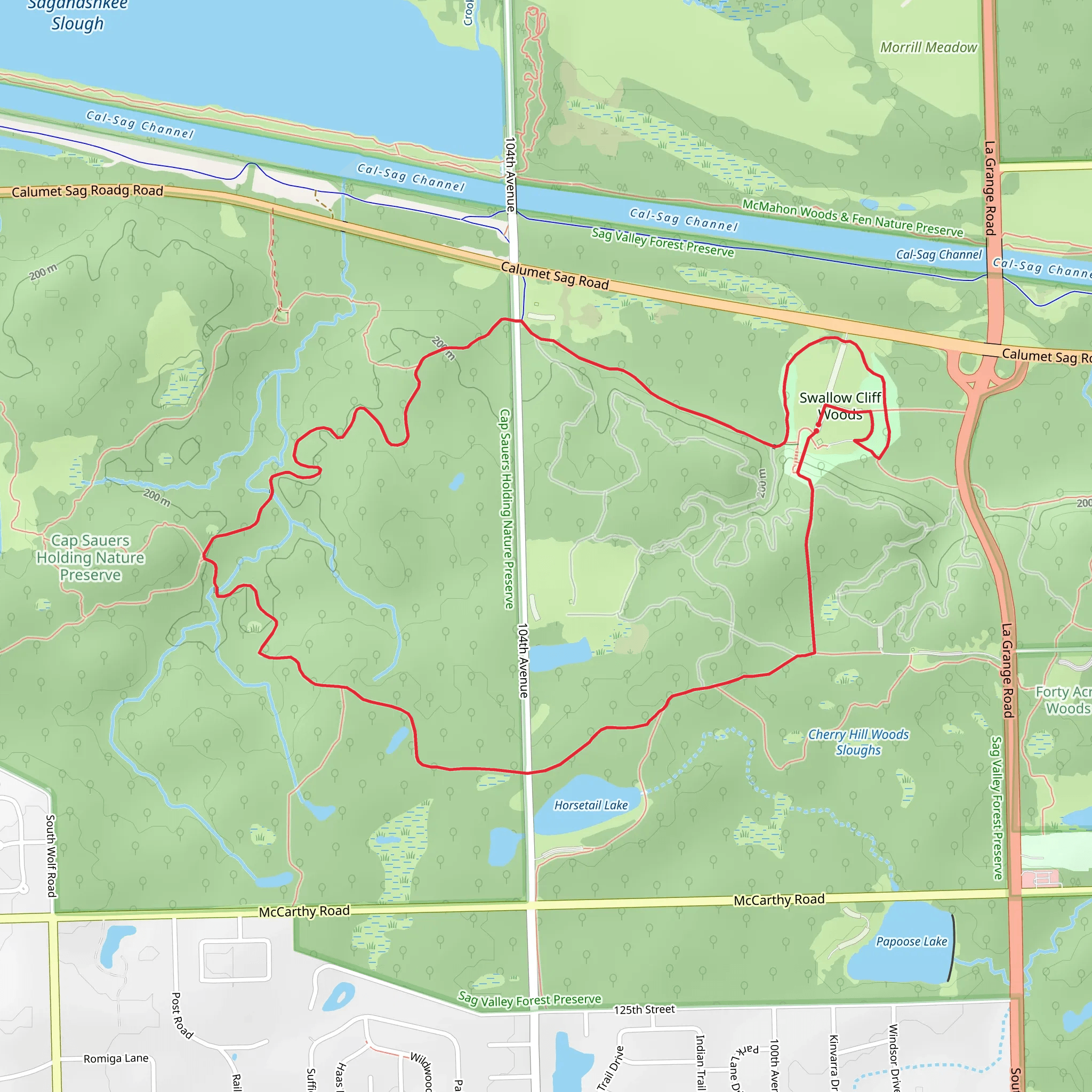 Sag Valley Yellow Unpaved and Sag Valley Loop Trail mobile static map