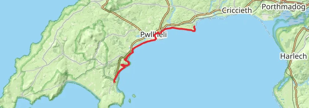 Wales Coast Path stage 25 Map