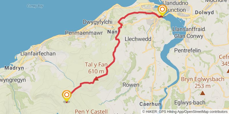 Cambrian Way stage 27 Map