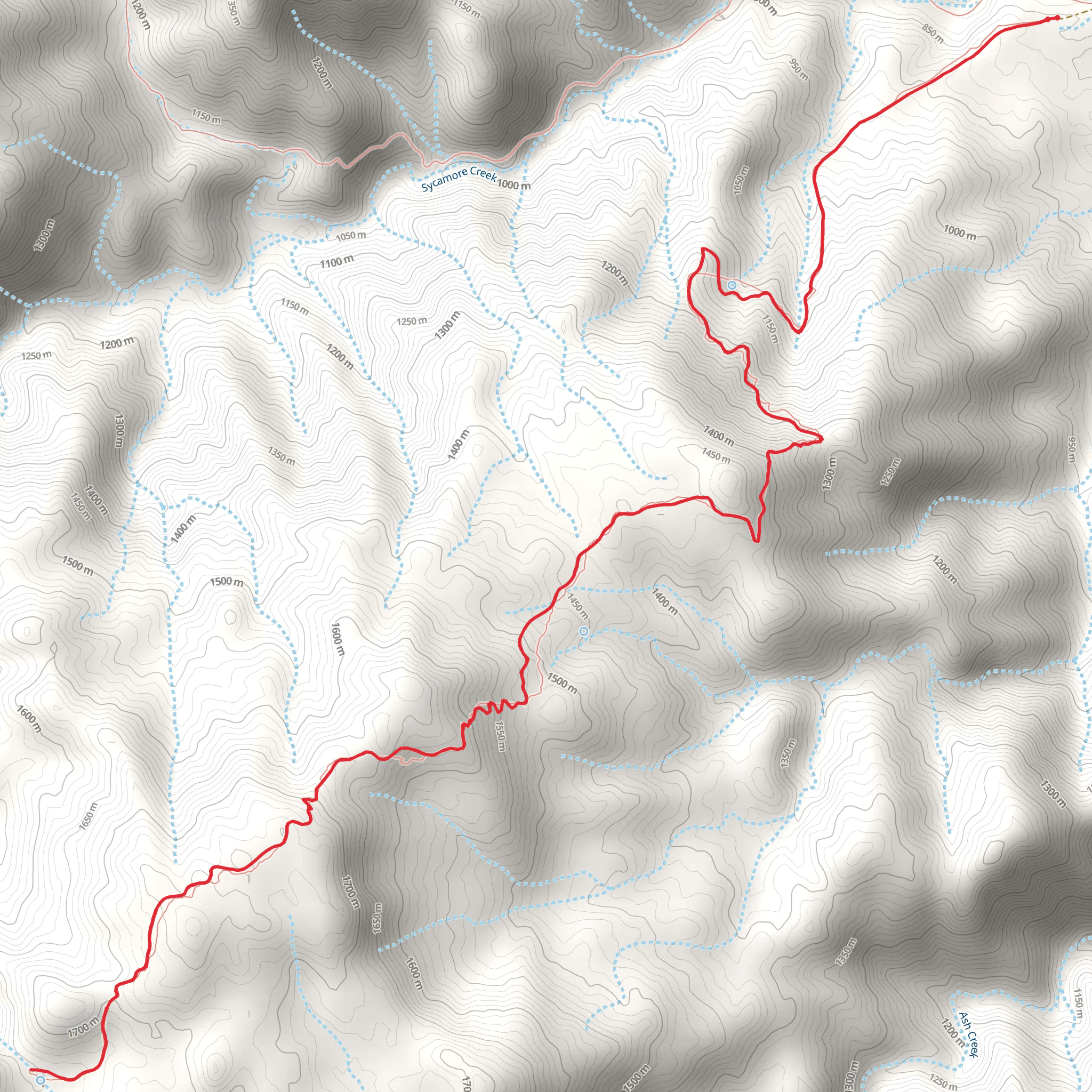 Denton Trail mobile static map