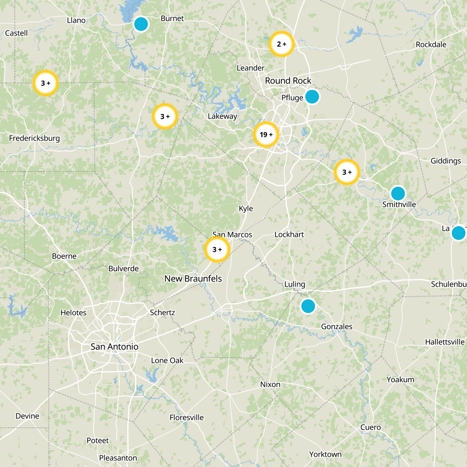 Hays County Static Map