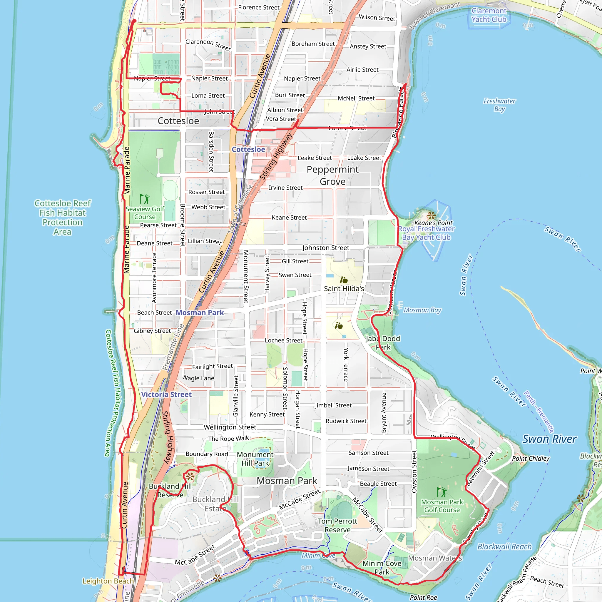 Wardun Beelier Bidi Walk mobile static map