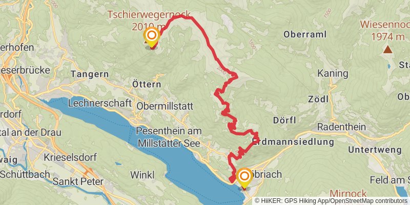 Alpe - Adria Trail stage 13 Map