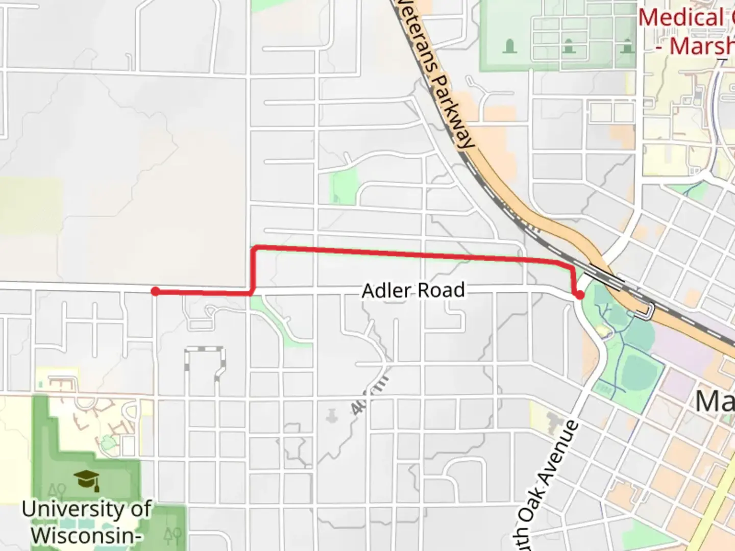 An image depicting the trail Wildwood Station Trail and its surrounding area.