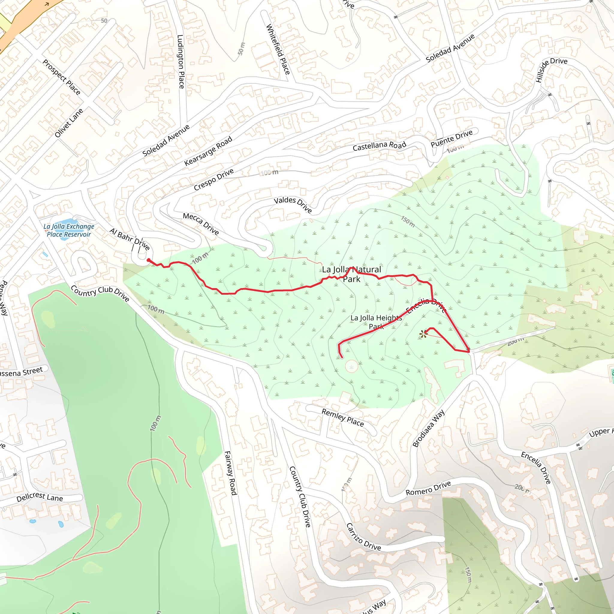 Encelia Drive mobile static map