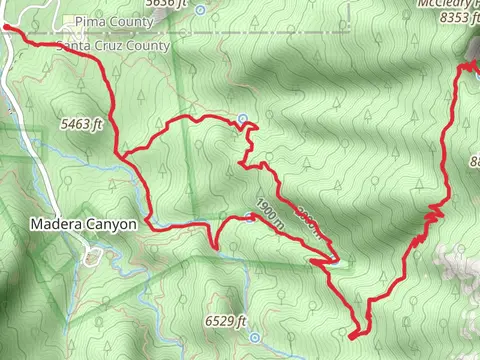Four Springs Trail via Kent Springs and Bog springs Trail