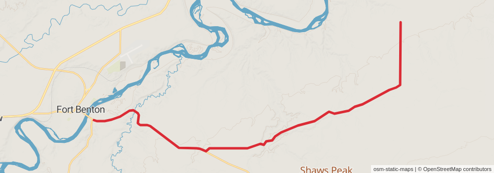 American Perimeter Trail - Rocky Mountains Primary stage 44 Map