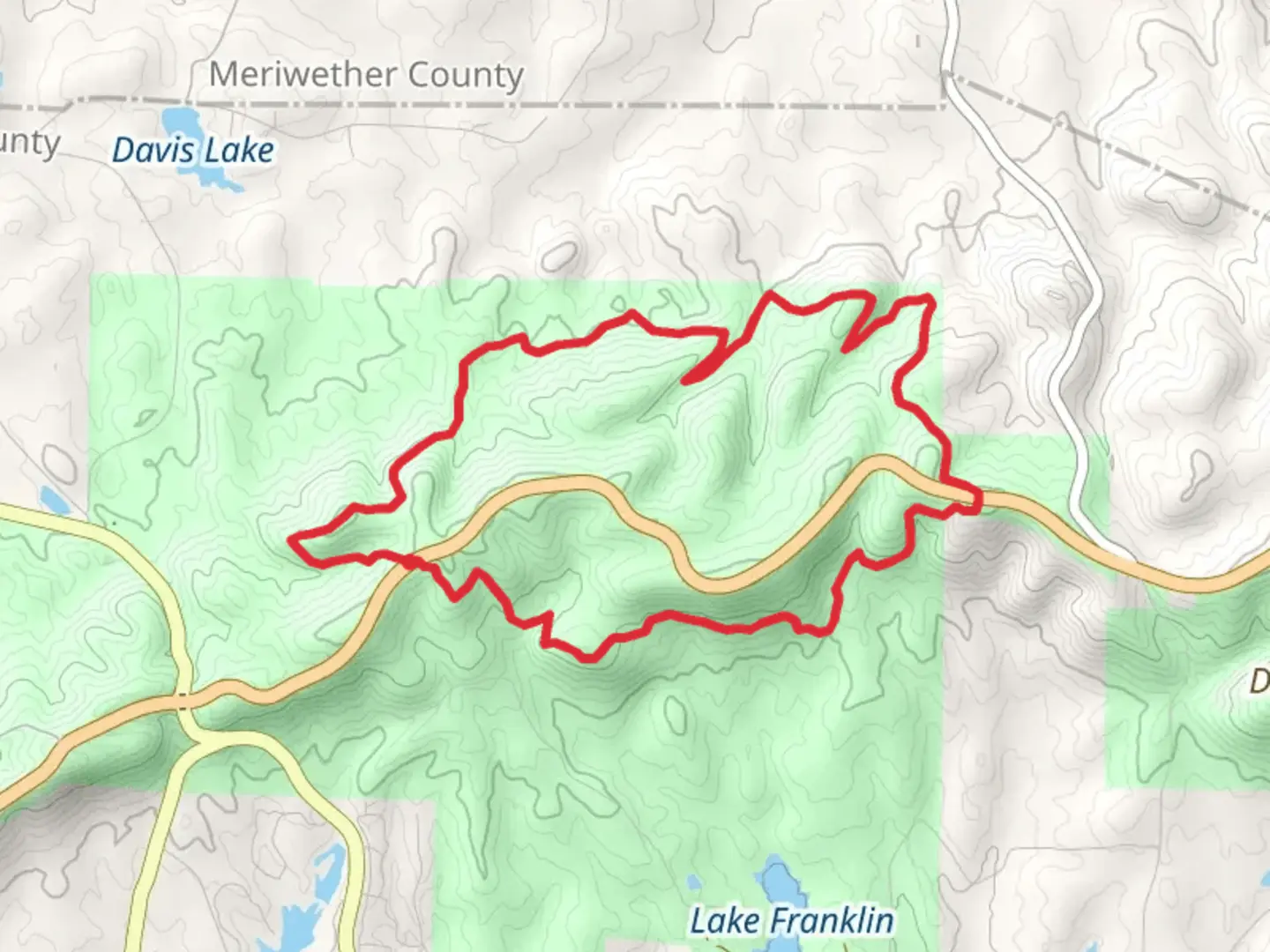 An image depicting the trail Pine Mountain - Sawtooth Loop Trail and its surrounding area.