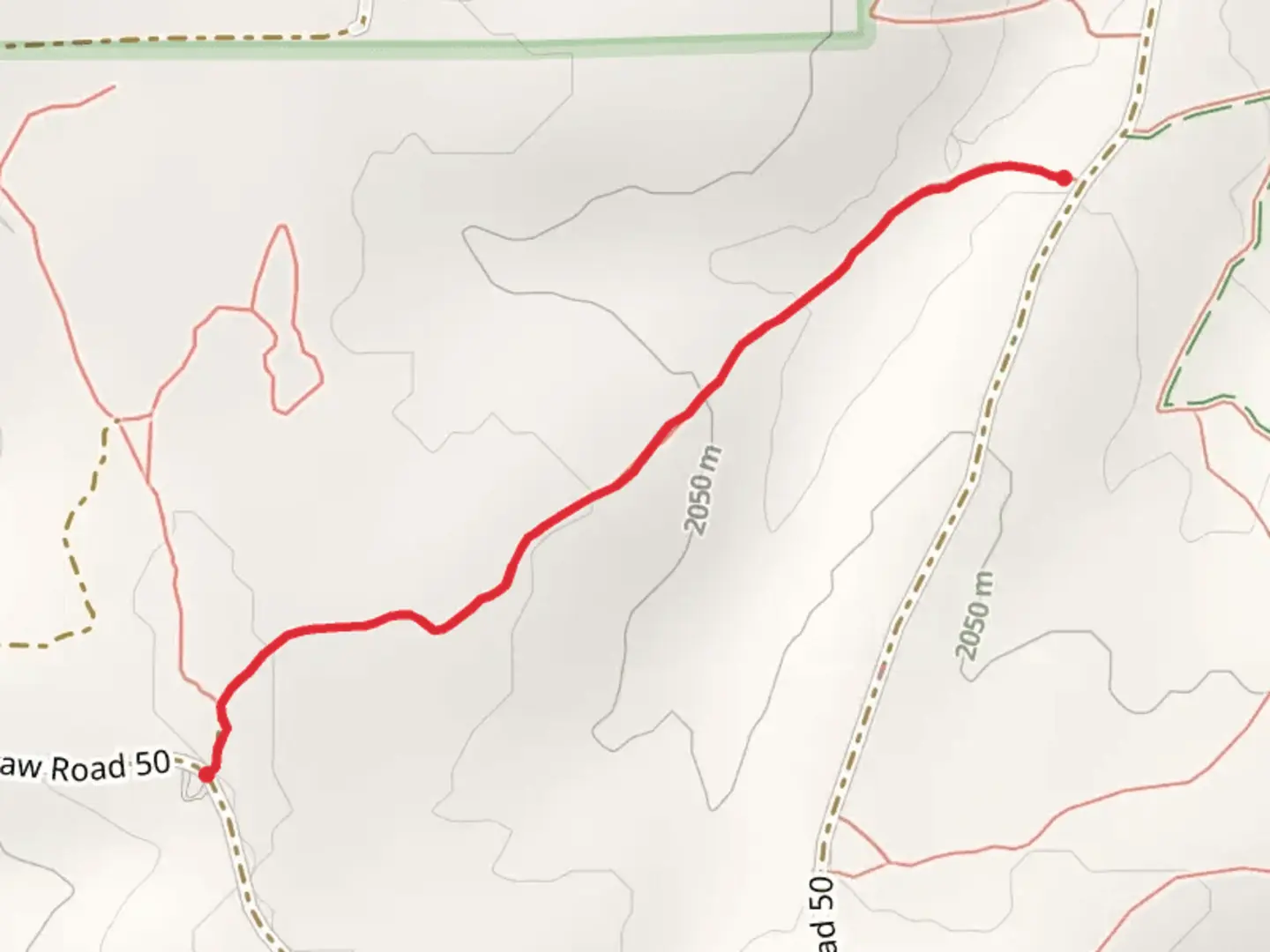 An image depicting the trail Heber Hollow Trail and its surrounding area.