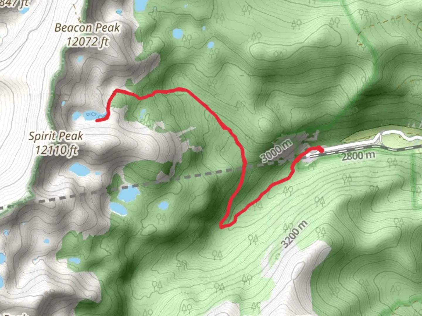 An image depicting the trail Arapaho Lakes via South Boulder Creek Trail and its surrounding area.