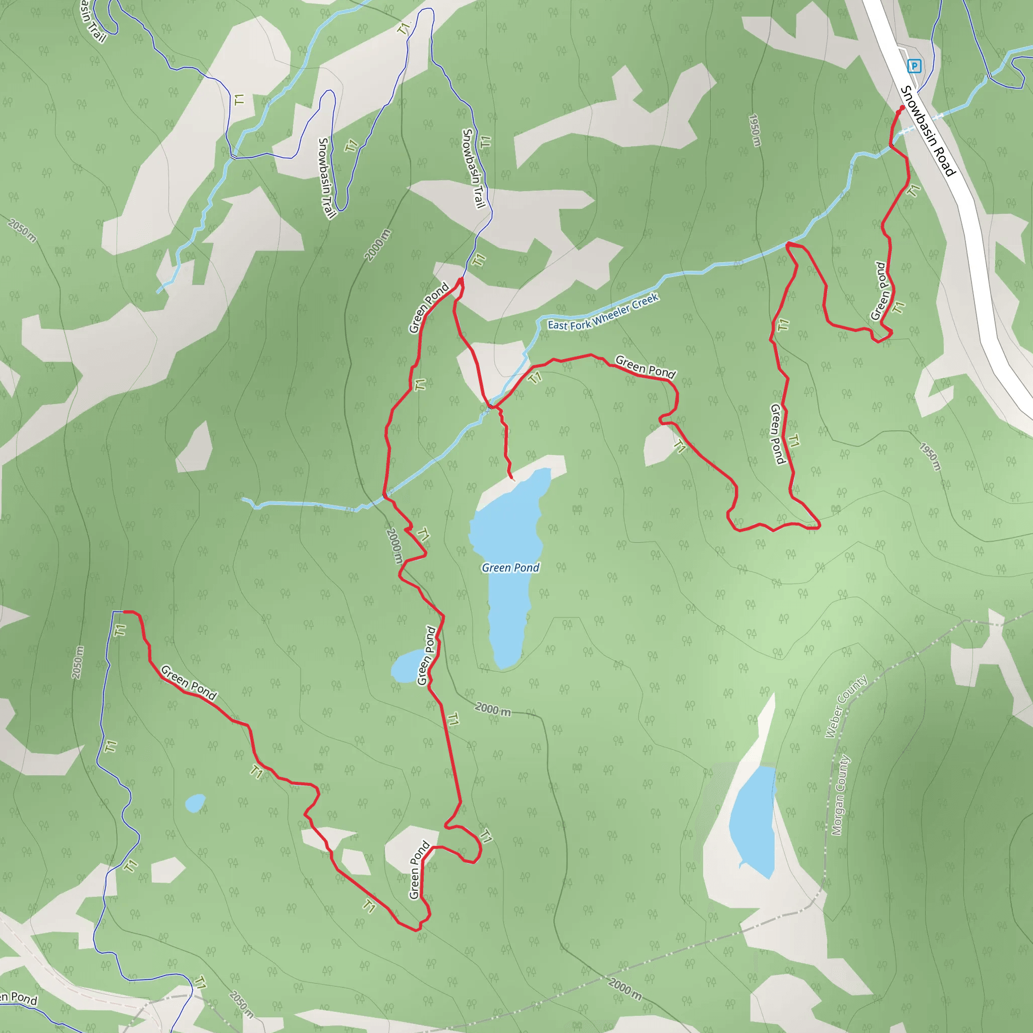 Green Pond mobile static map