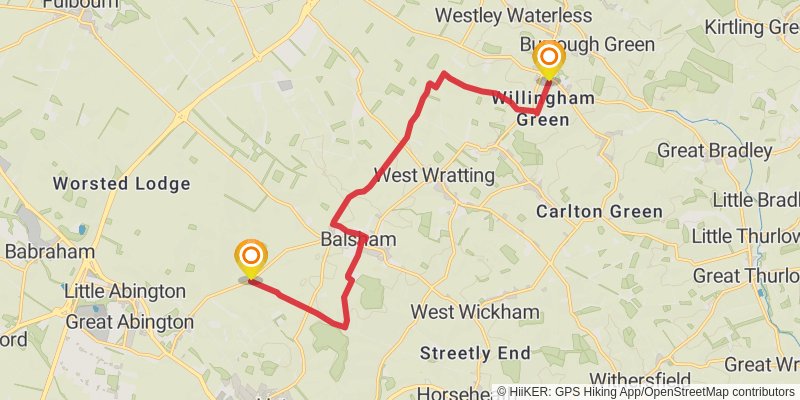 Middleton in Teesdale to Harwich Walk stage 37 Map