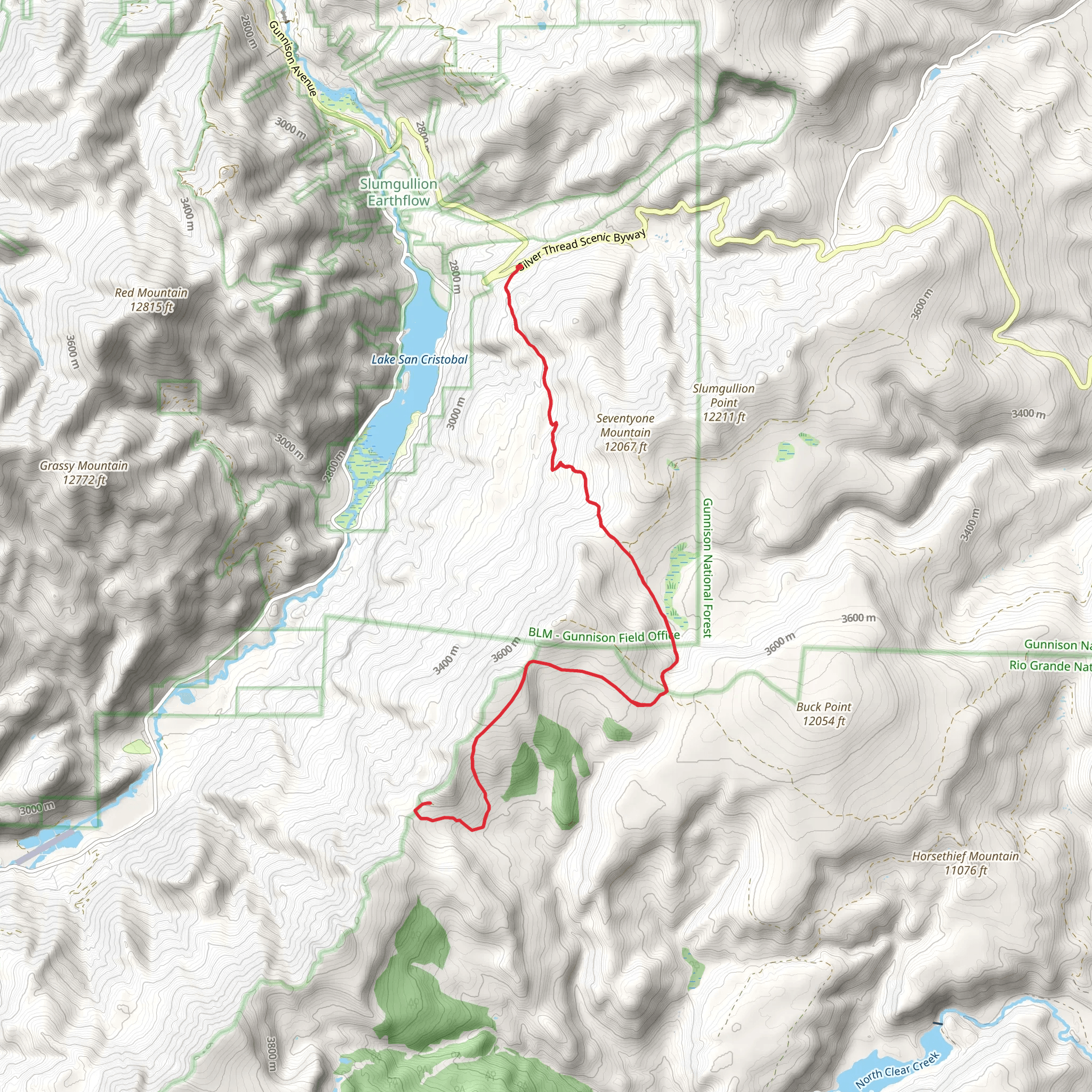 Sawmill Park and CDT mobile static map