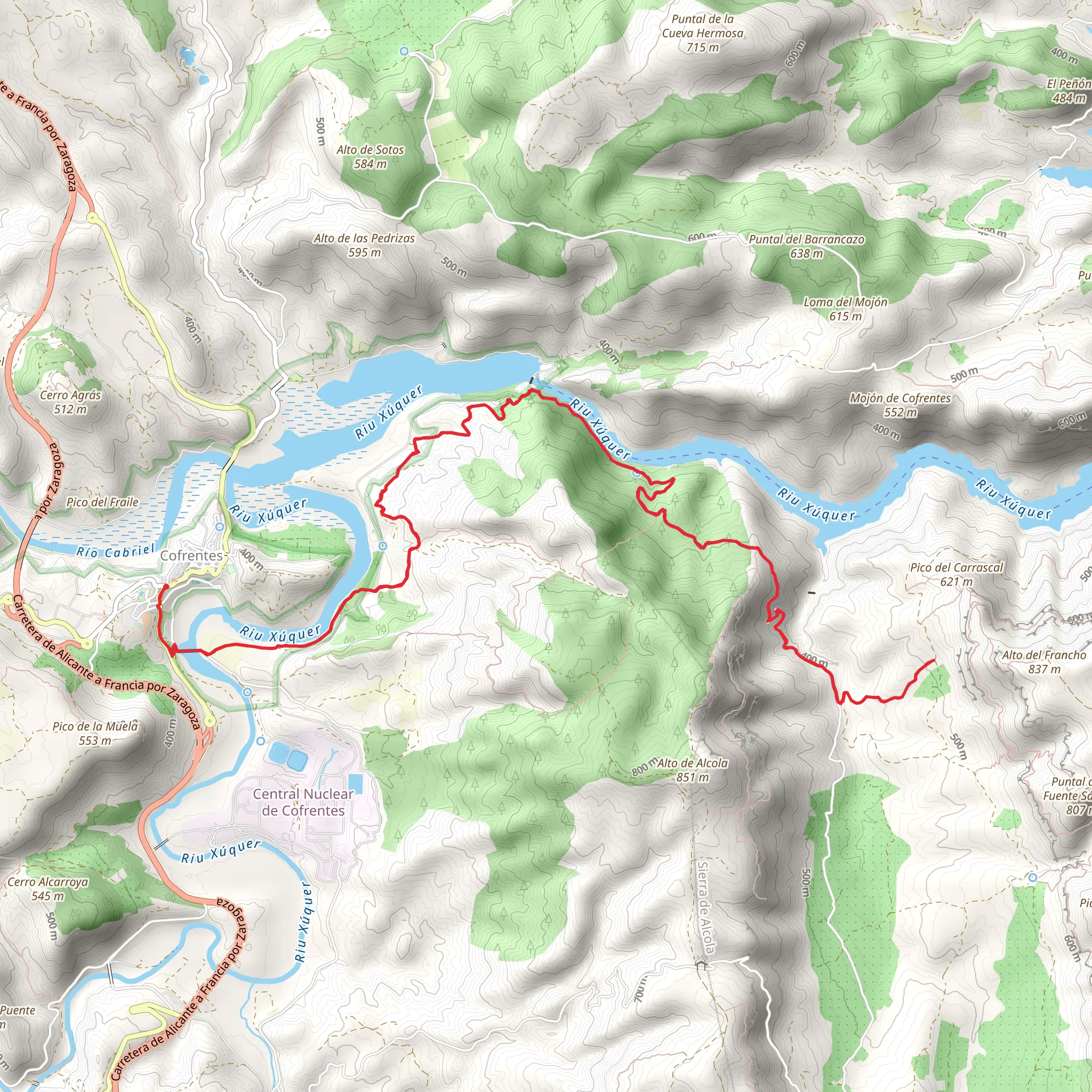 Alto de Alcola PR CV 381 mobile static map