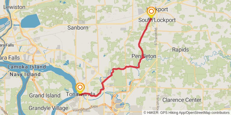 Erie Canal Heritage Trail stage 2 Map
