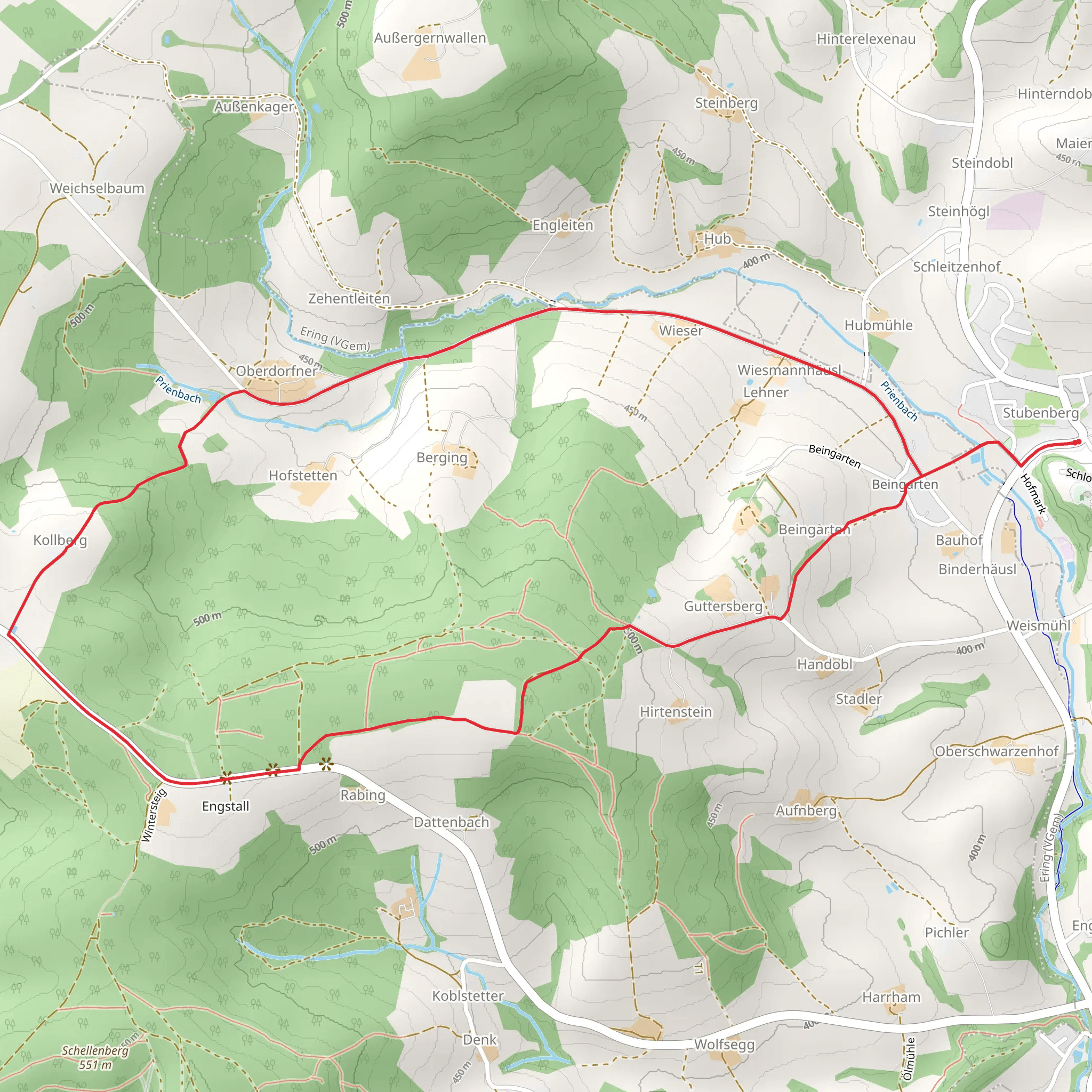 Stubenberg and Kollberg Loop mobile static map