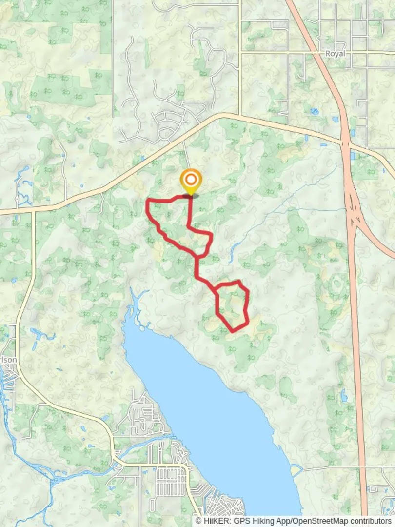 An image depicting the trail Little Jones Creek via Lake Panasoffkee Loop and its surrounding area.