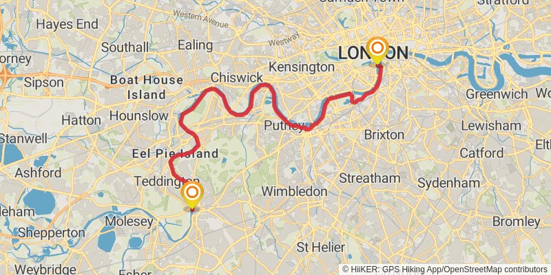London Loop Trail spur 2 Map