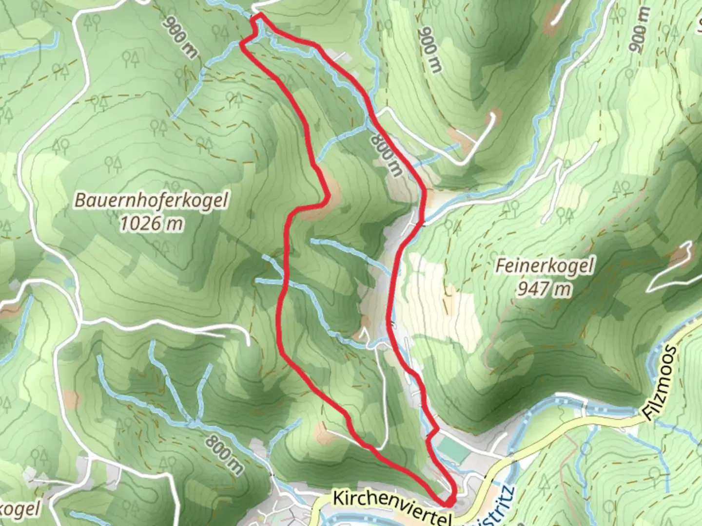An image depicting the trail Ratten - Spiritual Loop Trail and its surrounding area.