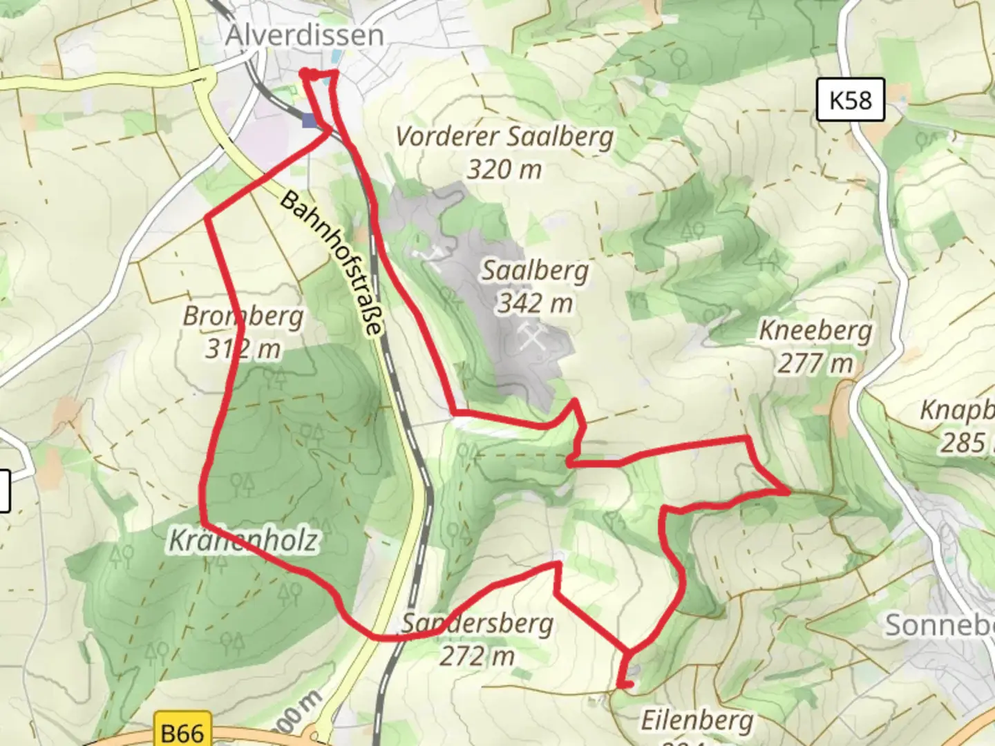 An image depicting the trail Zwerg Anton Tour and its surrounding area.