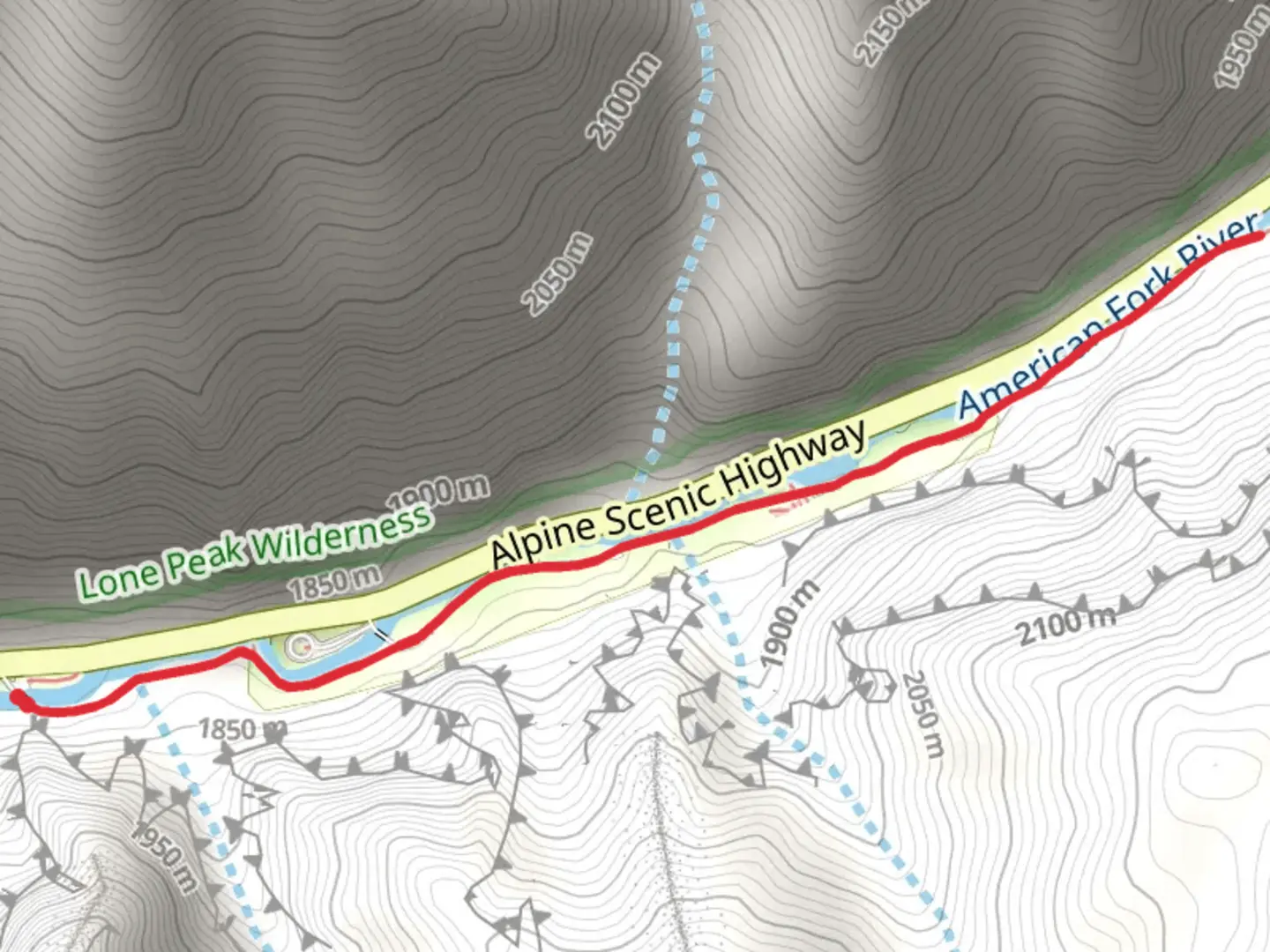 An image depicting the trail Little Mill Winter and its surrounding area.
