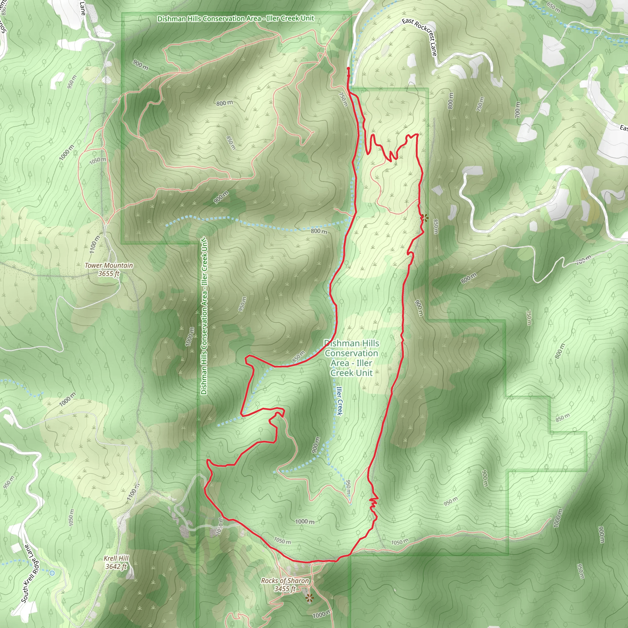 Iller Creek Loop mobile static map