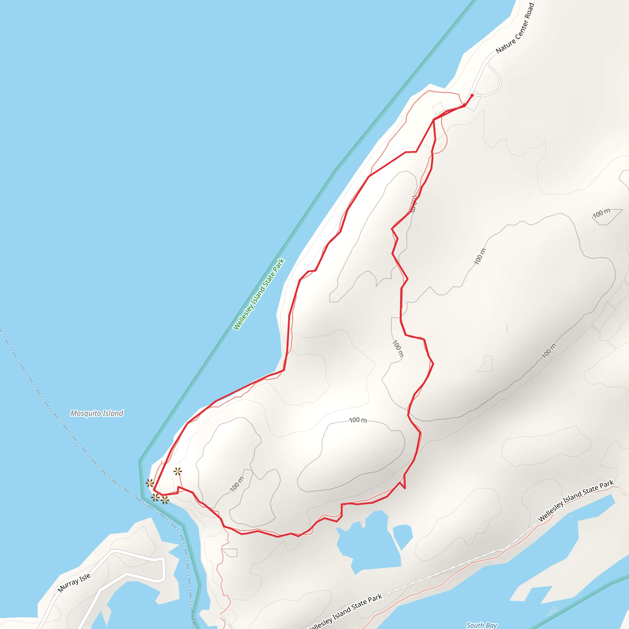 Nature Center Road Loop mobile static map