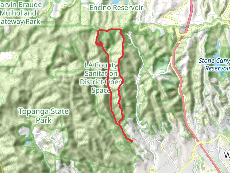 First Crack, Mulholland Drive and Sullivan Canyon Loop Trail