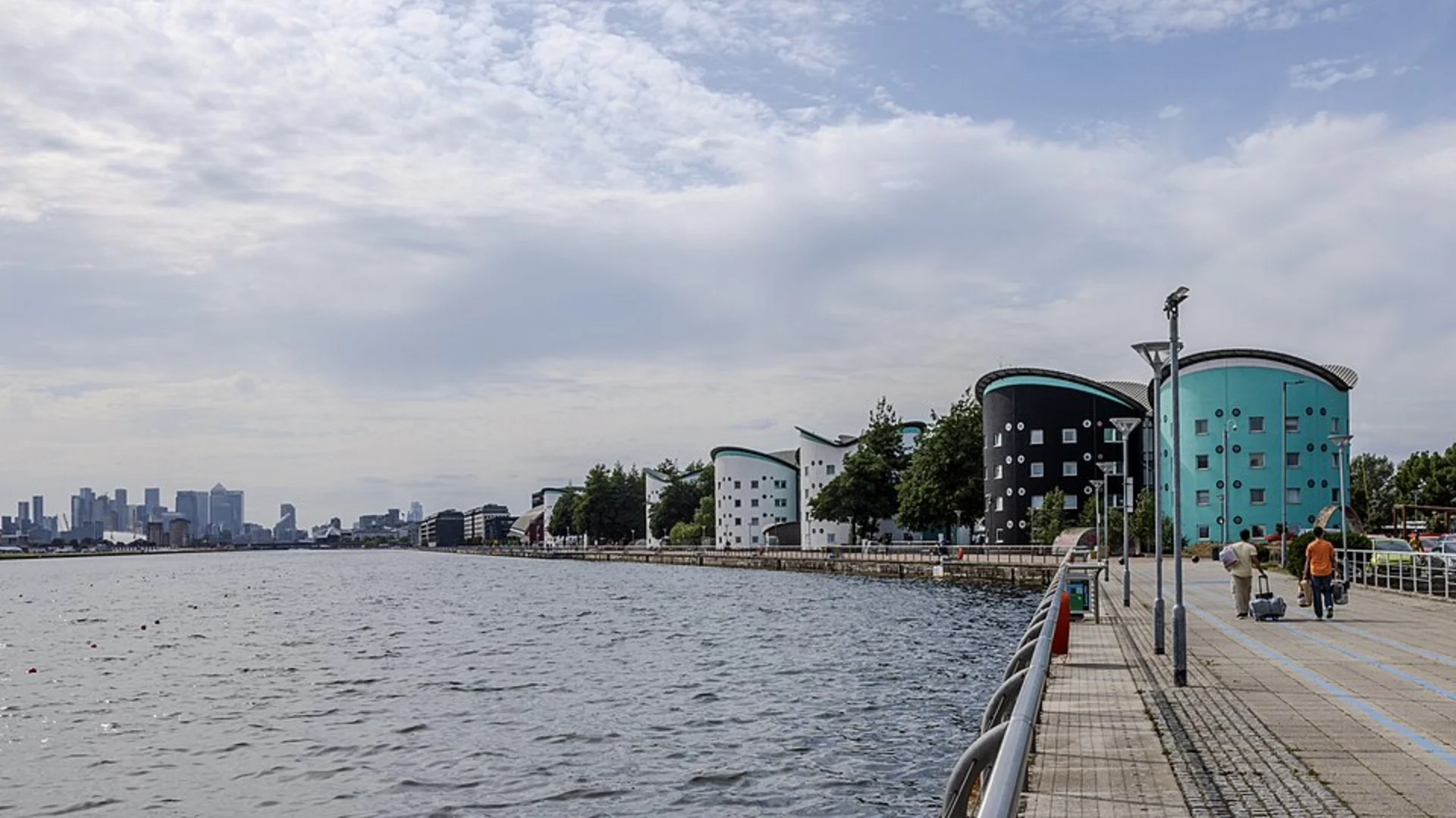 An image depicting the trail Royal Albert Dock and its surrounding area.