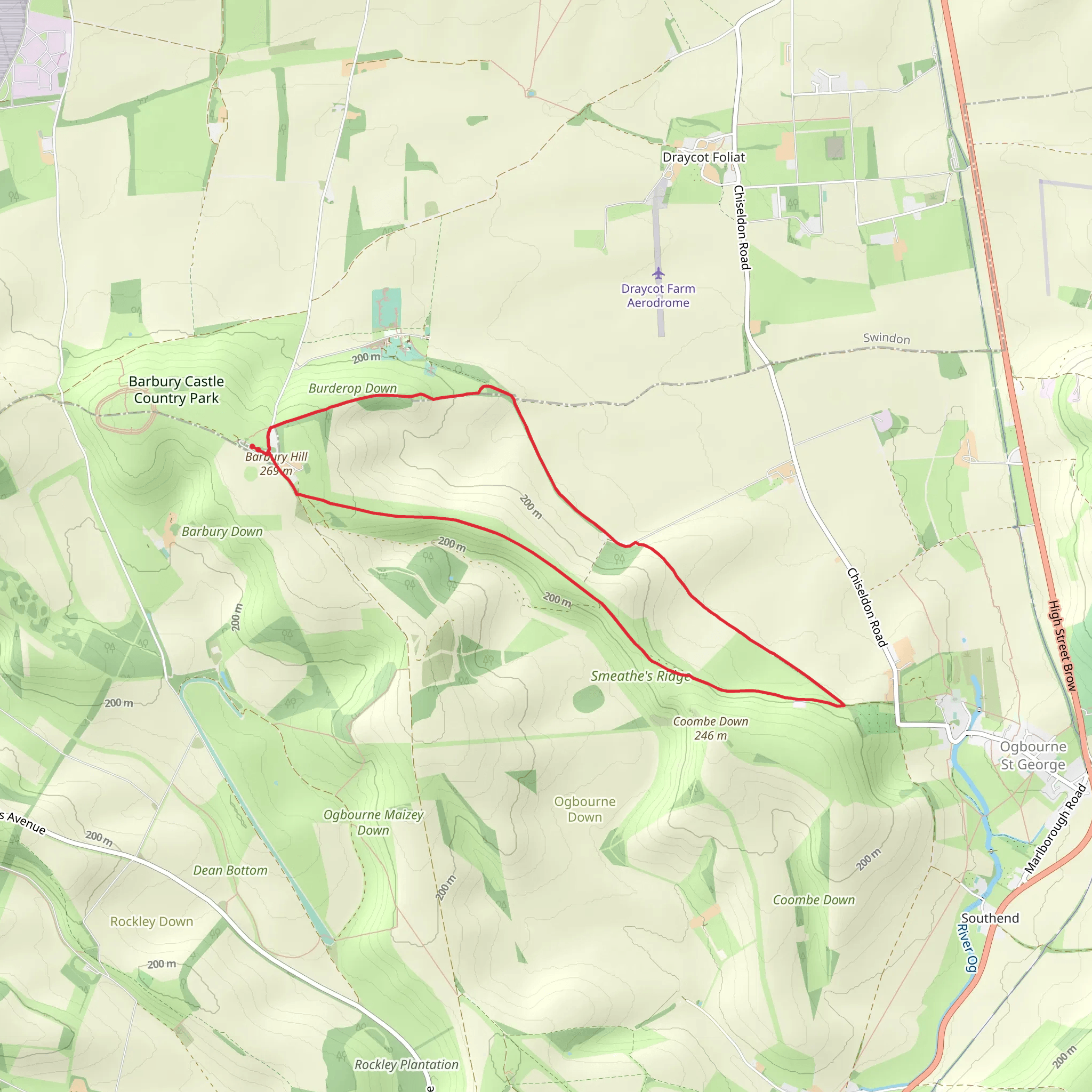 Smeathe's Ridge Loop mobile static map