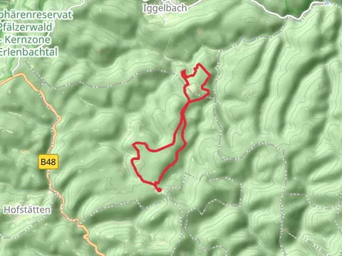 Rundwanderweg Taubensuhl and Pfaelzerwald Blauer Balken
