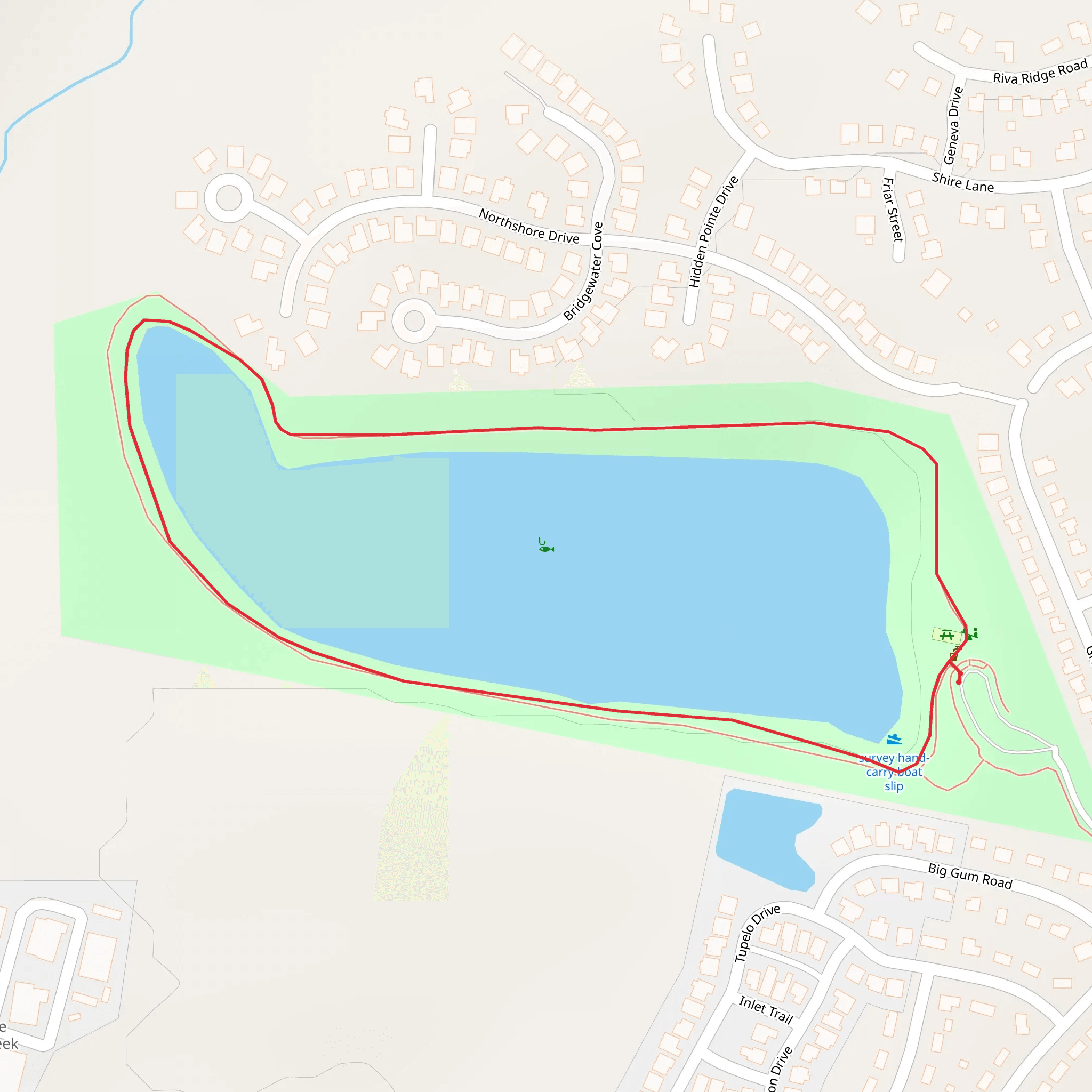 Smith Creek Park Loop mobile static map