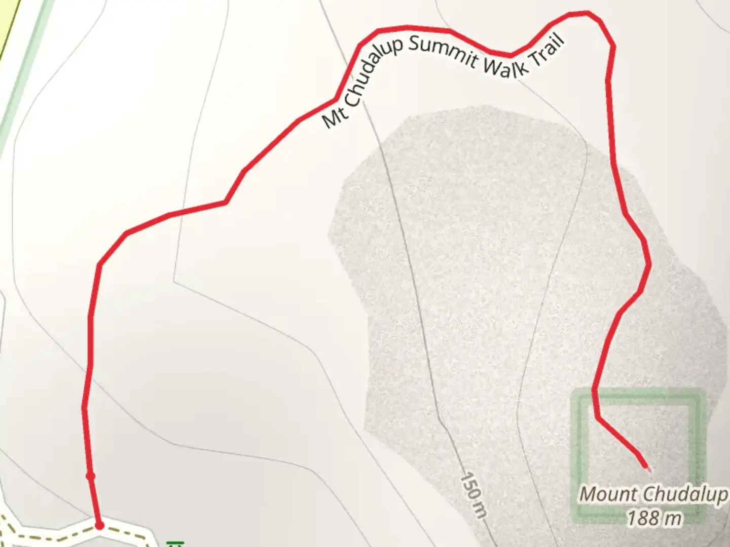 An image depicting the trail Mt Chudalup Summit Walk and its surrounding area.