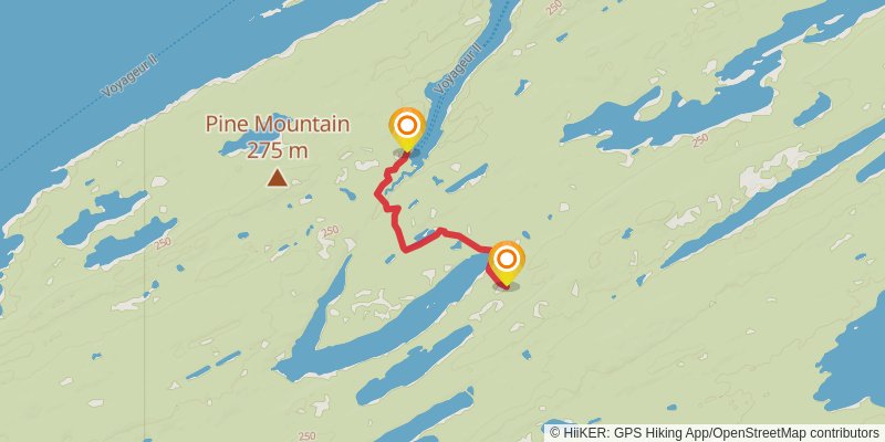 Greenstone Ridge Trail spur 1 Map