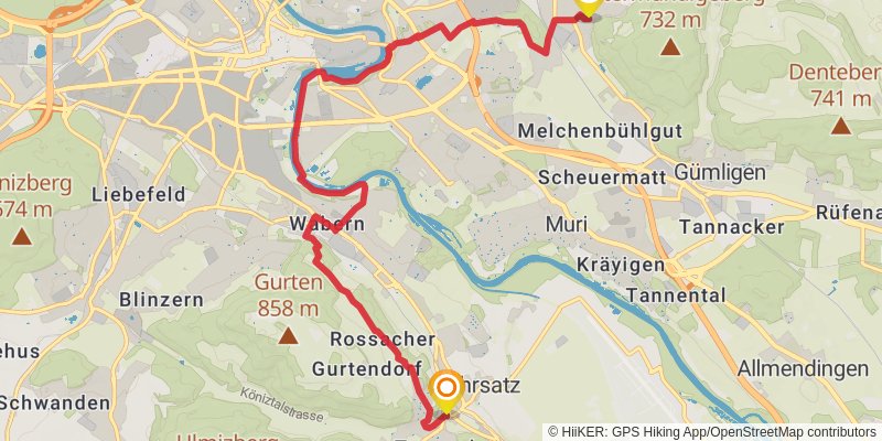 Camino Lucerne-Geneva stage 5 Map
