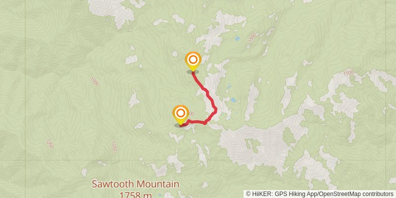 West Fork Clear Creek Trail stage 2 Map