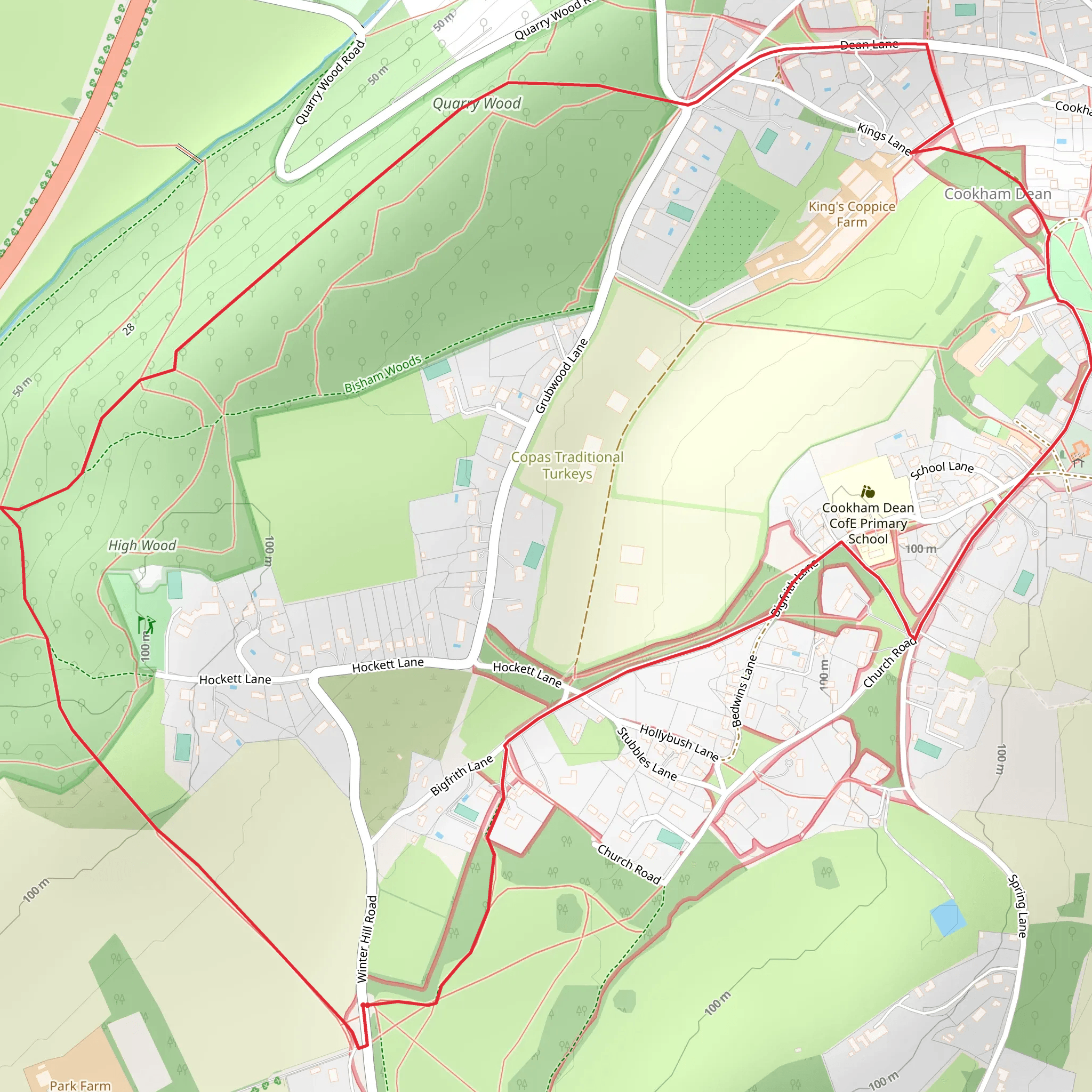 The Short Wind in the Willows Walk mobile static map