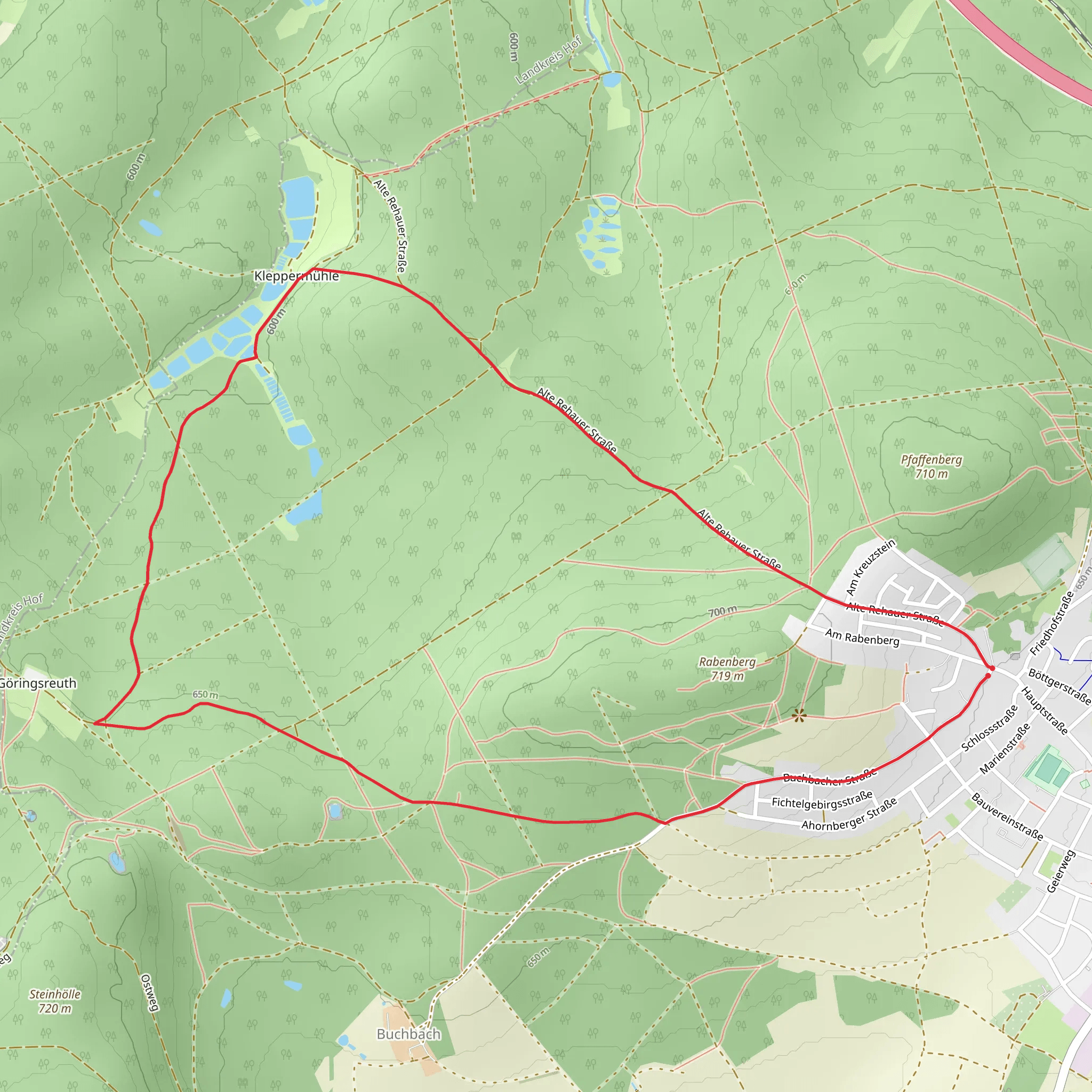 Rundweg Schoenwald and Fohrenreuth mobile static map