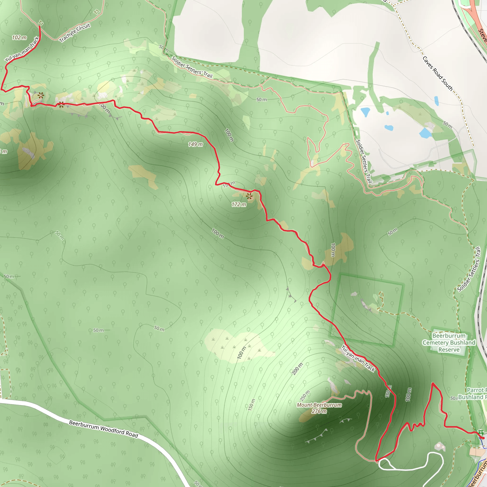 Yul-yan-man Track mobile static map