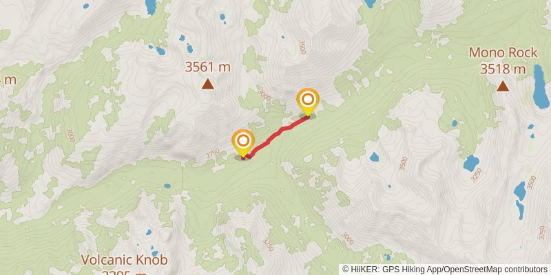 Mono Creek Trail stage 3 Map