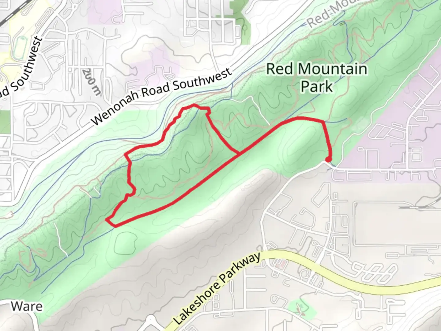 An image depicting the trail Skyhy Ridge Walk, L and N Trail, Smythe Trail and Skyhy Ridge Loop Walk and its surrounding area.