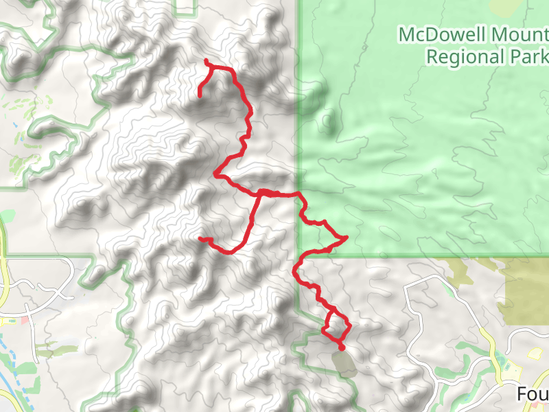 Thompson Peak, Tom's Thumb via East End Trail and Sonoran Trail